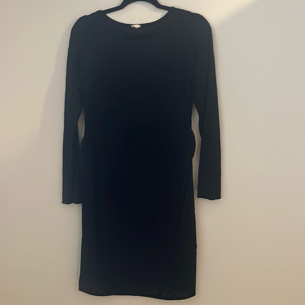 Pink blush maternity dress, black, size M